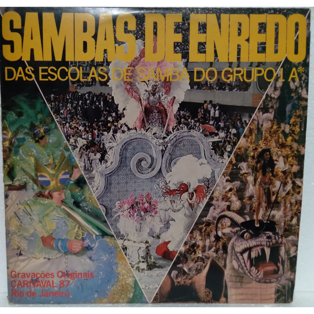 Lp - Sambas de Enredo Carnaval 1987 Grupo 1A - c/enc (Top Tape)