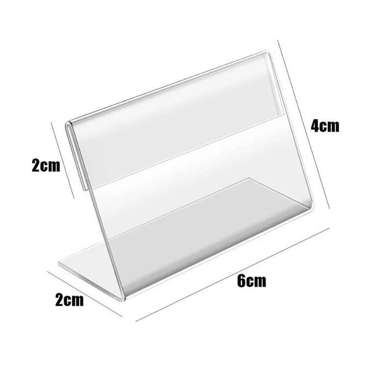 Suporte Etiqueta Preço Gondola Balcao Buffet Acrilico em Oferta na Shopee