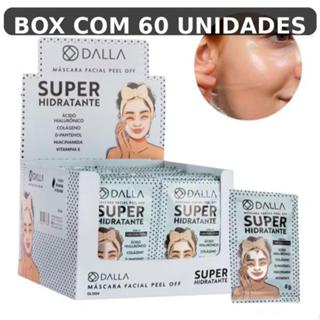 Máscara facial peel off Dalla Super hidratante 8g Box com 60 unidades em Oferta na Shopee