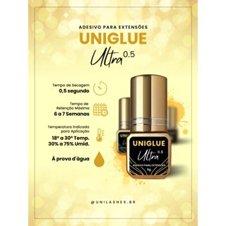 Cola Adesivo Unilashes Uni Glue Ultra 0.5 3ml 5ml para extensão de cílios em Oferta na Shopee
