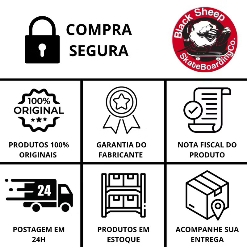 Detalhes do PORCA CENTRAL BLACK SHEEP PARA TRUCK