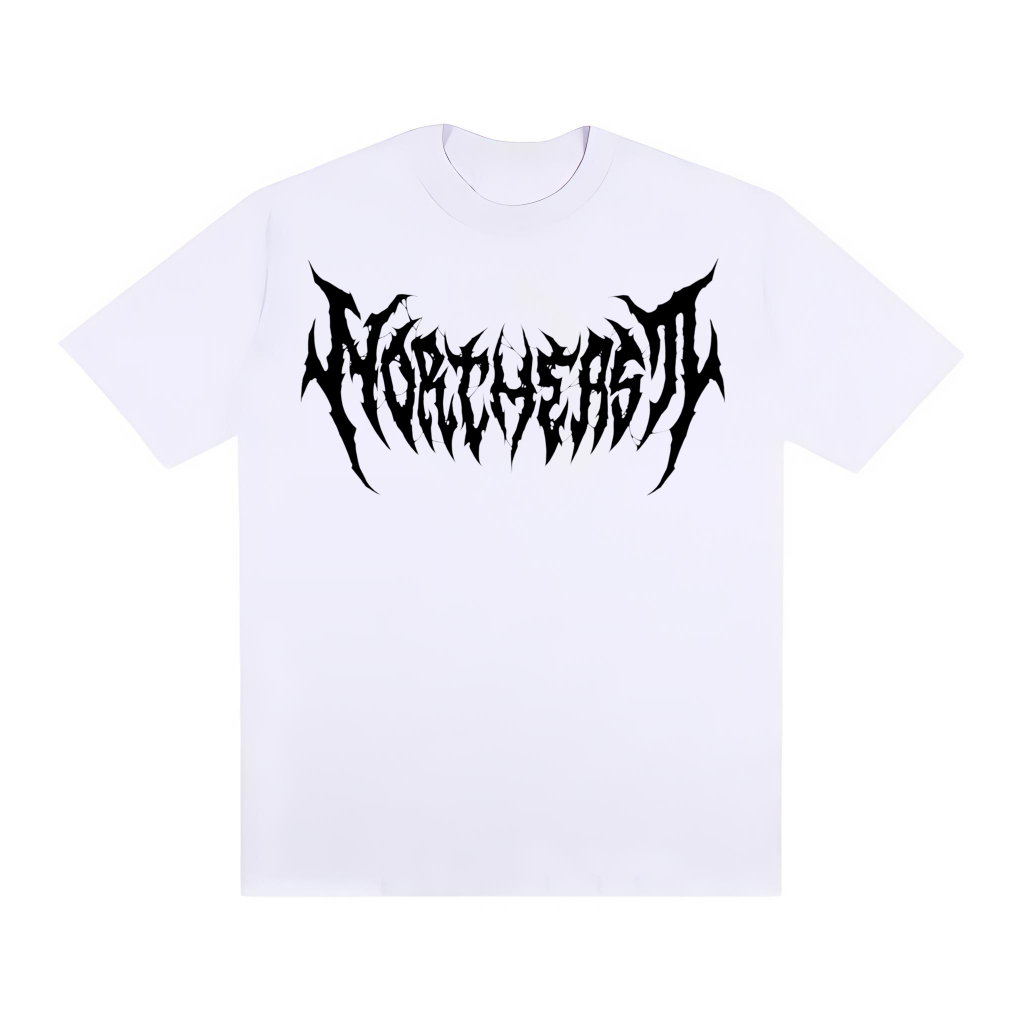 Camiseta Streetwear Camisa Over Oversized Gótico Letras Góticas Emo Larga Gang Hip Hop Y2K