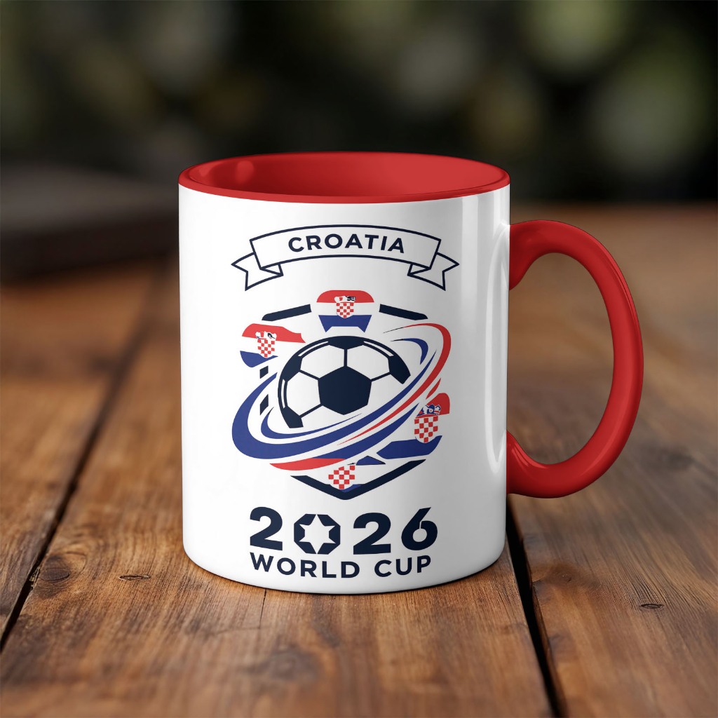 Caneca xicara Futebol Copa do mundo Croatia Croácia 26EI
