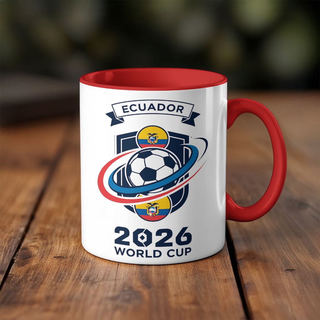 Caneca xicara Futebol Copa do mundo Ecuador Equador 26EI