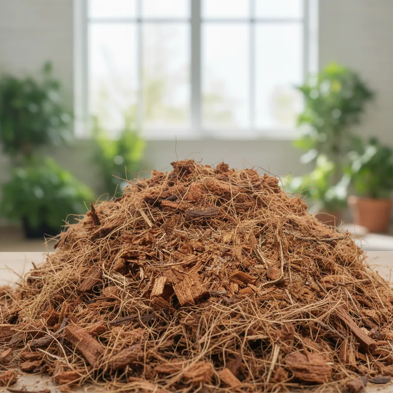 Substrato Crush de Coco Mix Chip/Po/Fibra Natural Orgânico Plantas Horta Jardinagem Gold Plant