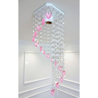 Lustre Plafon Quadrado Bailarina, Coração