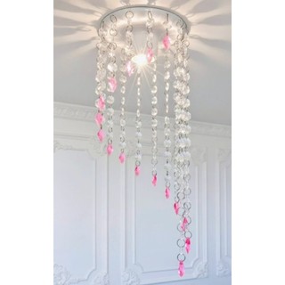 Lustre Plafoiner economic rosa - quarto - banheiro - sala