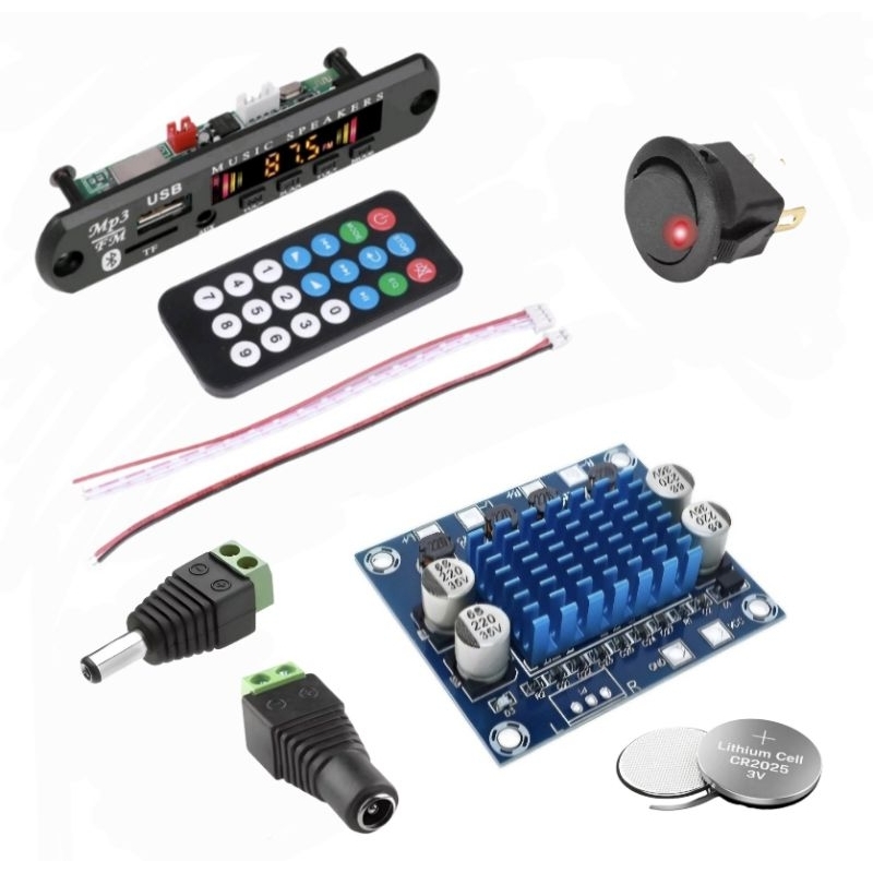 Placa Decodificadora Mp3 Bluetooth e Amplificador Tpa3110 60w