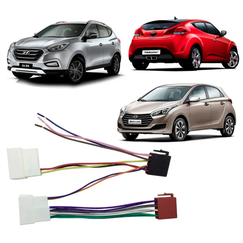 Chicote Ligação Som Rádio Multimidia Hb20 Ix35 Veloster