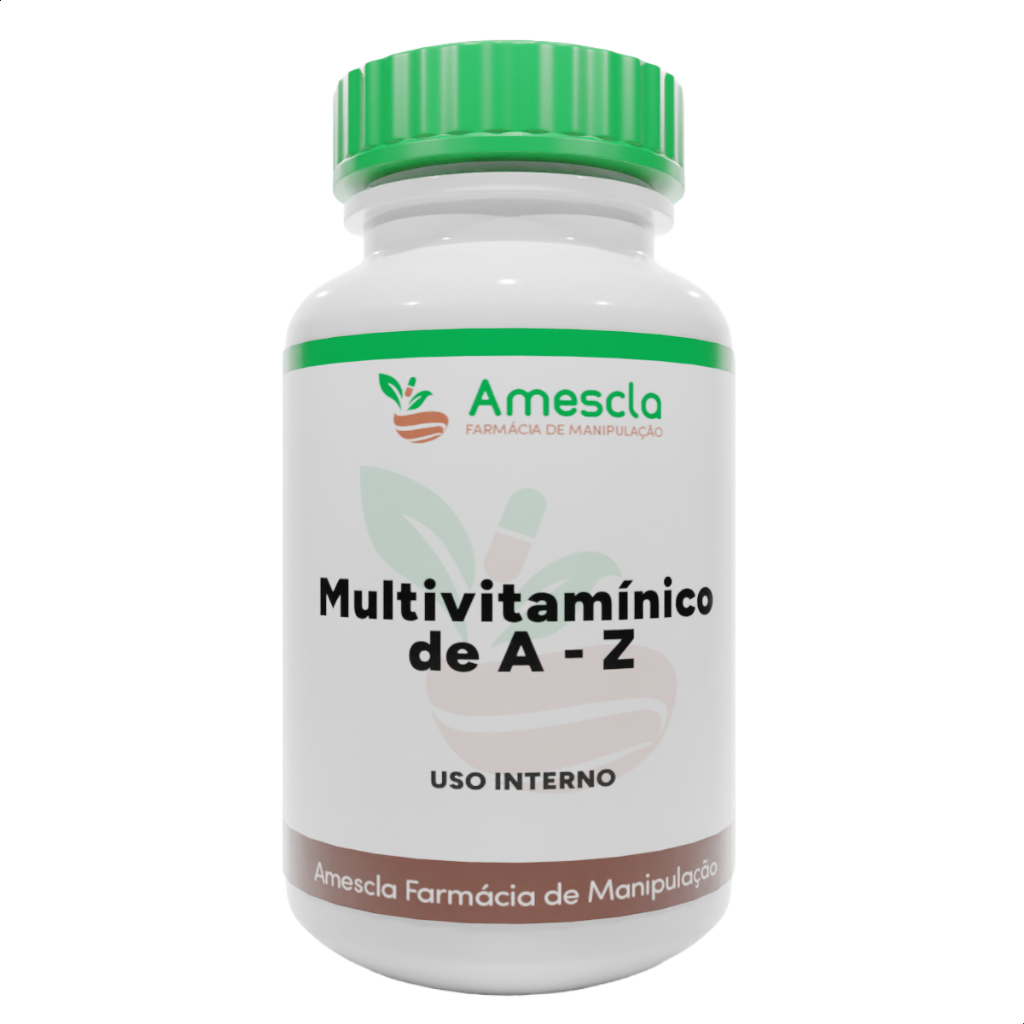 Multivitamínico de A - Z Com 30 ou 60 Doses - 13 Vitaminas e 10 Minerais