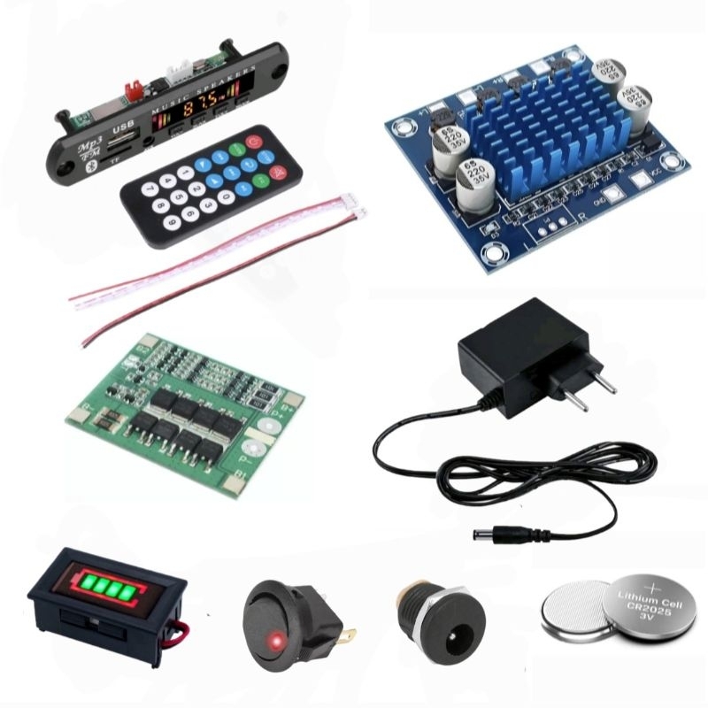 Kit Montagem Caixa De Som Barril Heineken Placa Decodificadora E Amplificador Tpa3110 60w