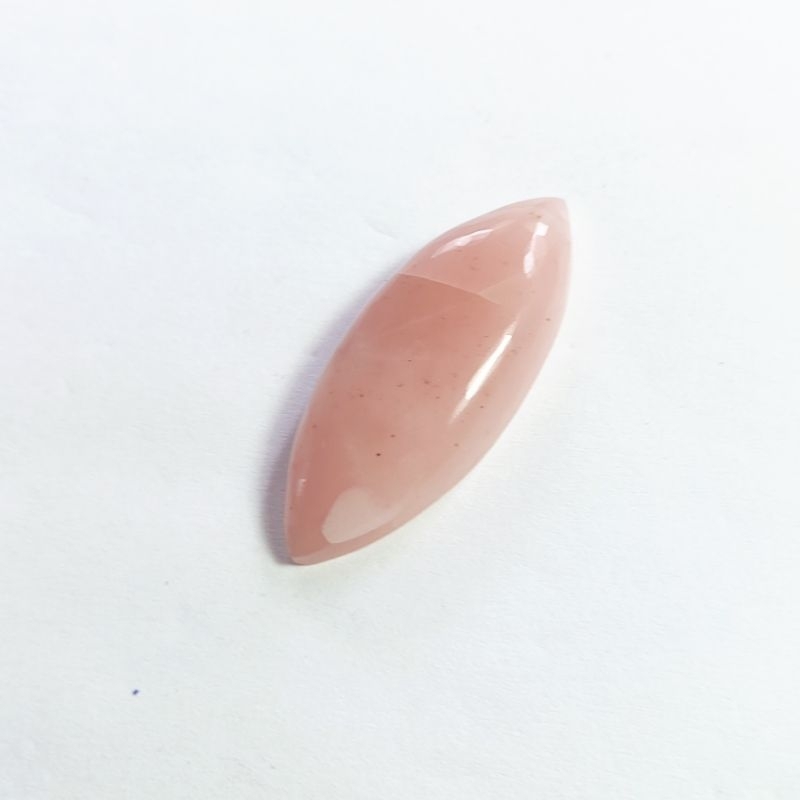 Arte Mineral Artesanal Natural, Gema Natural Quartzo Goiaba Lapidação Navete Cabochão, Pedra Semipreciosa Quartzo Goiaba