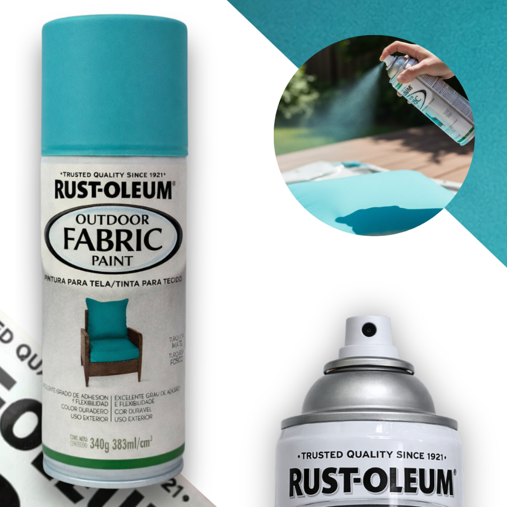 Spray Fabric para Tecido Turquesa Fosco Rust Oleum