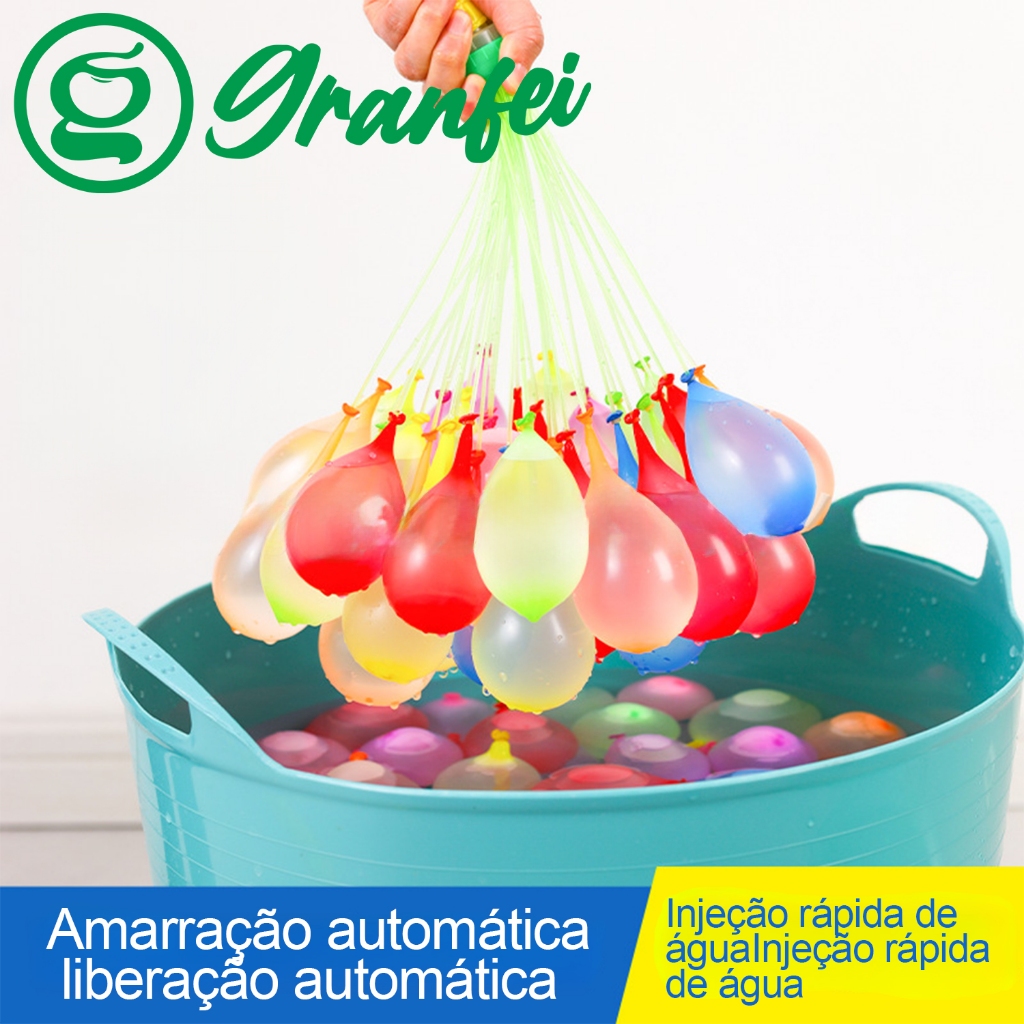 kit Balões/Bexigas Coloridas de Água com Conectores Enchimento Rápido sem esfoço - MEGA em Oferta na Shopee