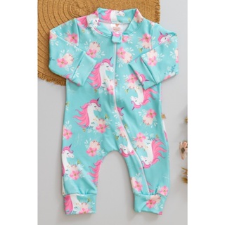 Macacão Bebê Térmico Unicórnio em Oferta na Shopee