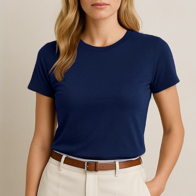 Camiseta Baby look 100% algodão t-shirt Blusa Básica Lisa feminina  Fio 30.1 PREMIUM em Oferta na Shopee