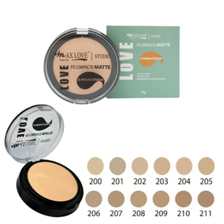 Pó Compacto Matte À Prova D'água 200 ao 211 Max Love em Oferta na Shopee