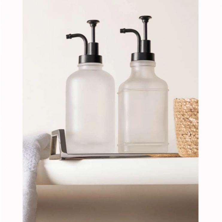 PORTA SABONETE LÍQUIDO DE VIDRO REDONDO COM BICO CURVO REVIVAL 500ML - WOLFF - 61855 em Oferta na Shopee