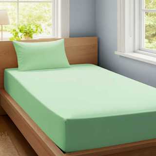 Kit Jogo de Lençol Solteiro 2 Peças Liso 1,88 x 0,88 x 0,20 Altura - Várias Cores em Oferta na Shopee