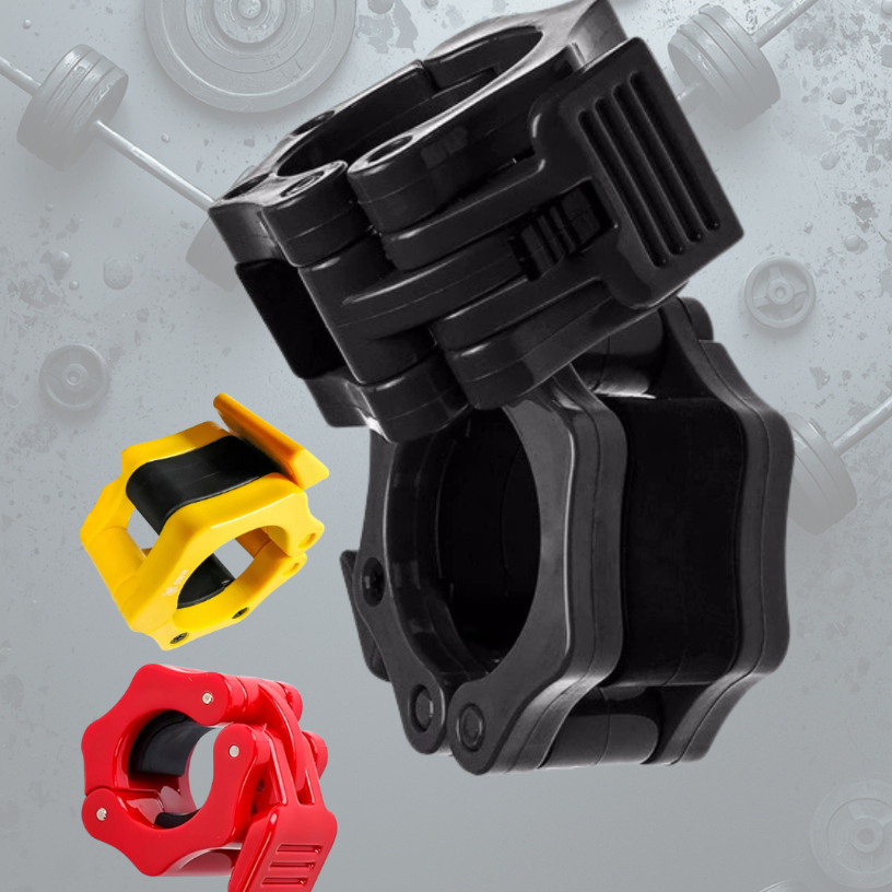 Pares de presilhas 50mm para barra de academia halter musculação lock jaw