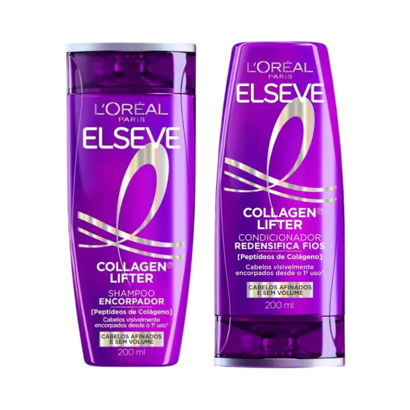 Kit Elseve Collagen Lifter Shampoo + Condicionador 200ml