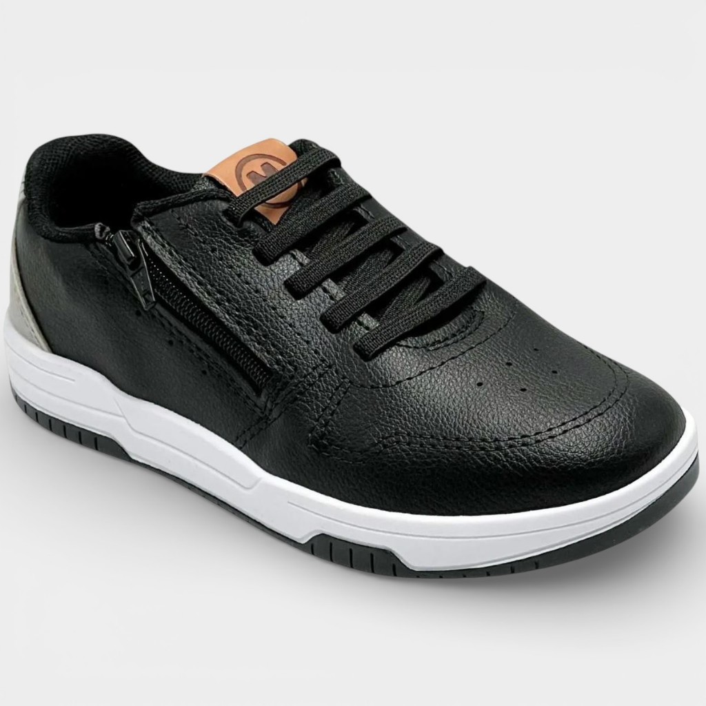 Tênis Infantil Molekinho Neo Casual Menino - Preto em Oferta na Shopee