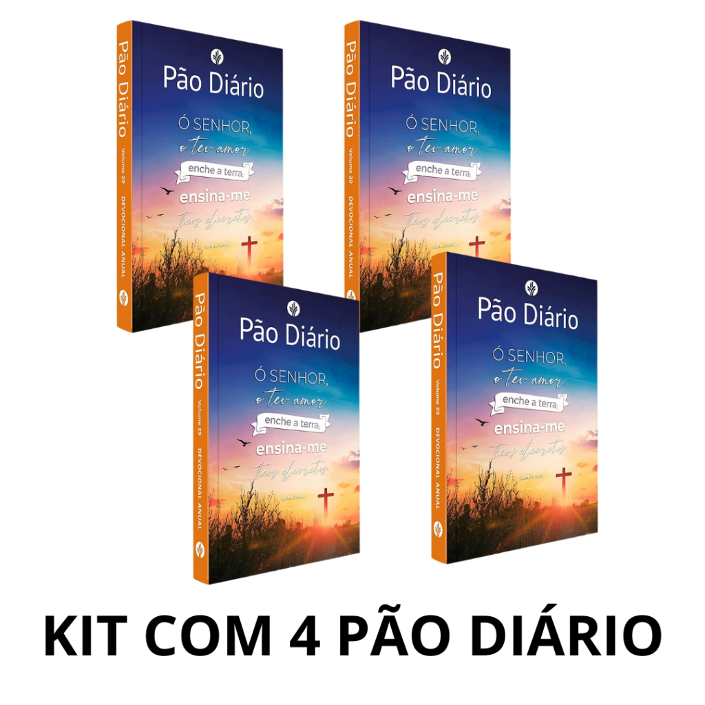 KIT COM 4 Devocional Pão Diário 2026 | Vol. 29 | Ensina-me em Oferta na Shopee