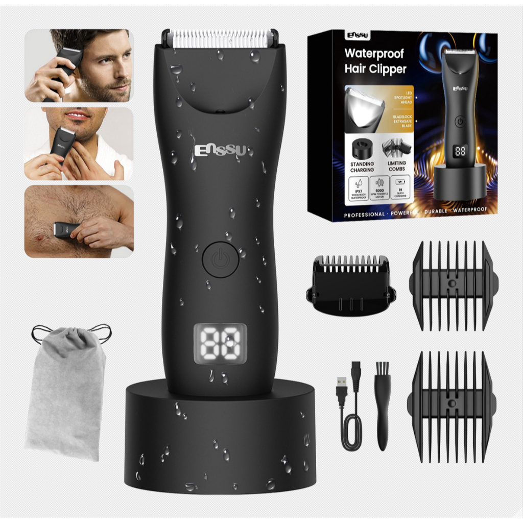 Máquina De Cortar Cabelo Kit Aparador De Pelos Peito e Axilas navalha Barbeador Eletrico Masculino