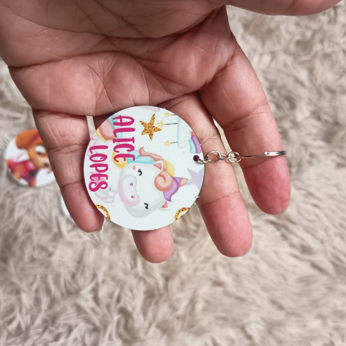 Chaveiro MDF Personalizado Lembrancinha | Aniversário Infantil, Corporativo, Brindes Personalizados