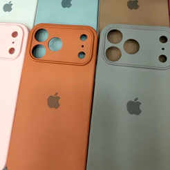CAPA CAPINHA CASE PARA IPHONE 17 PRO MAX A SILICONE INTERIOR AVELUDADA COM CÂMERA FECHADA