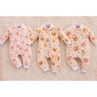 Kit 3 Macacões Bebê Feminino Algodão Conforto com Zíper em Oferta na Shopee