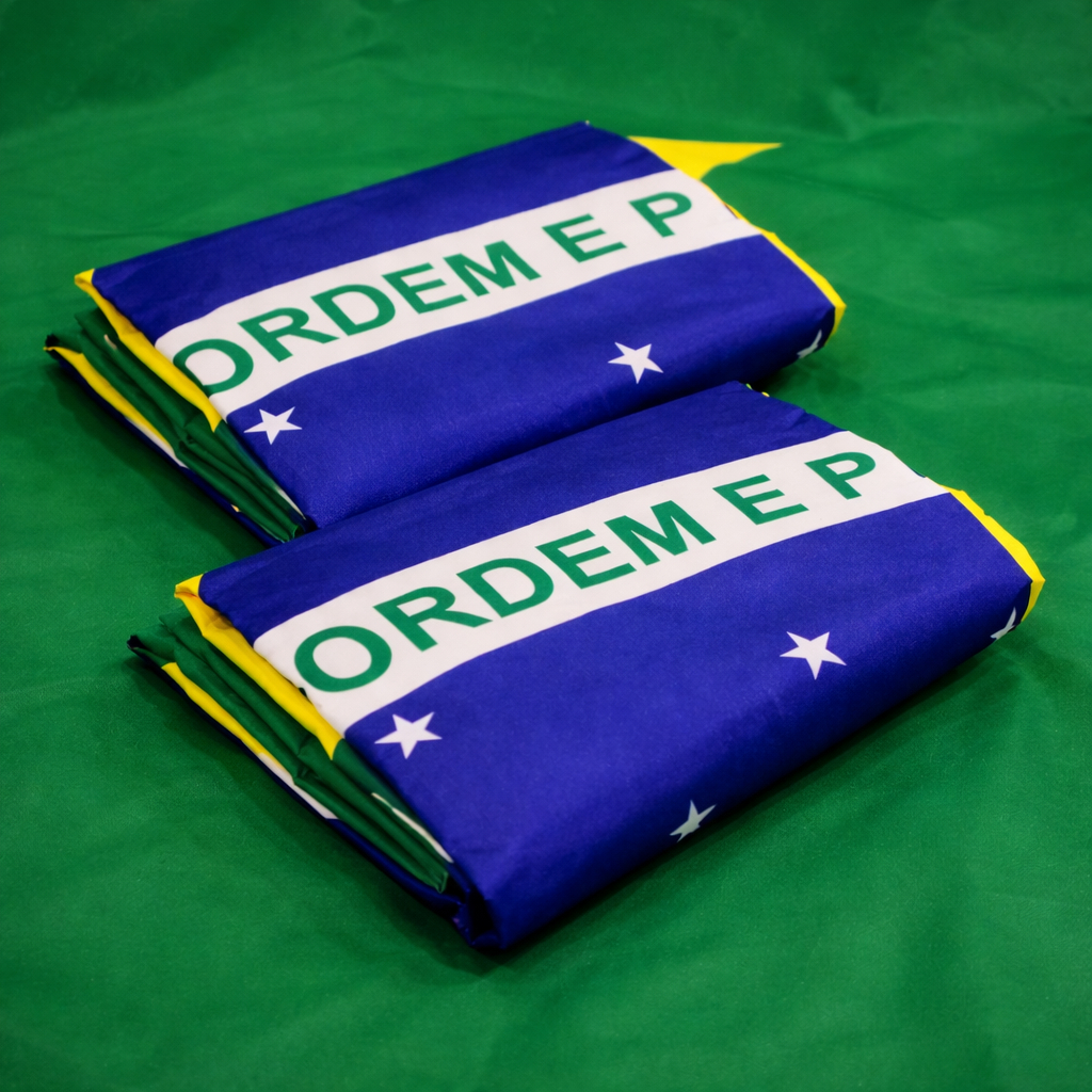 Kit 2 Bandeiras Brasil seleção Brasileira Copa Futebol