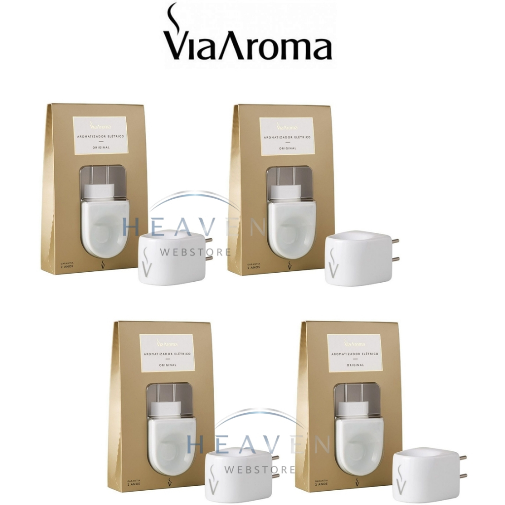Aromatizador em Porcelana Via Aroma Original - escolha - Difusor Aromaterapia Bivolt