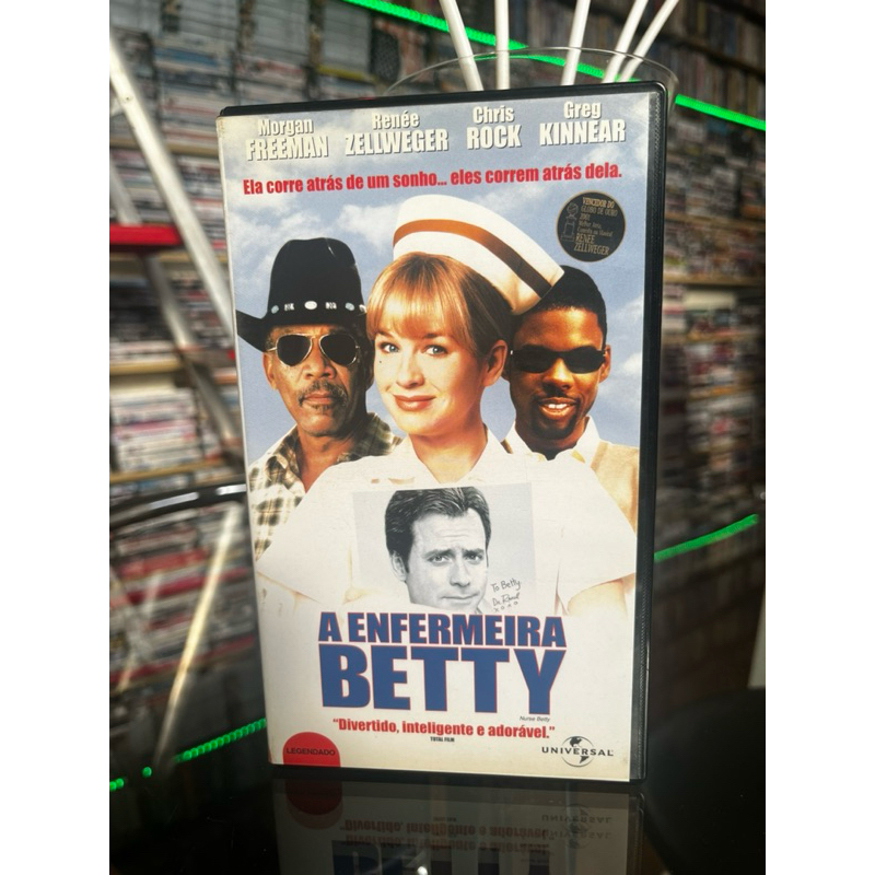 VHS “A Enfermeira Betty” - Morgan Freeman, legendado