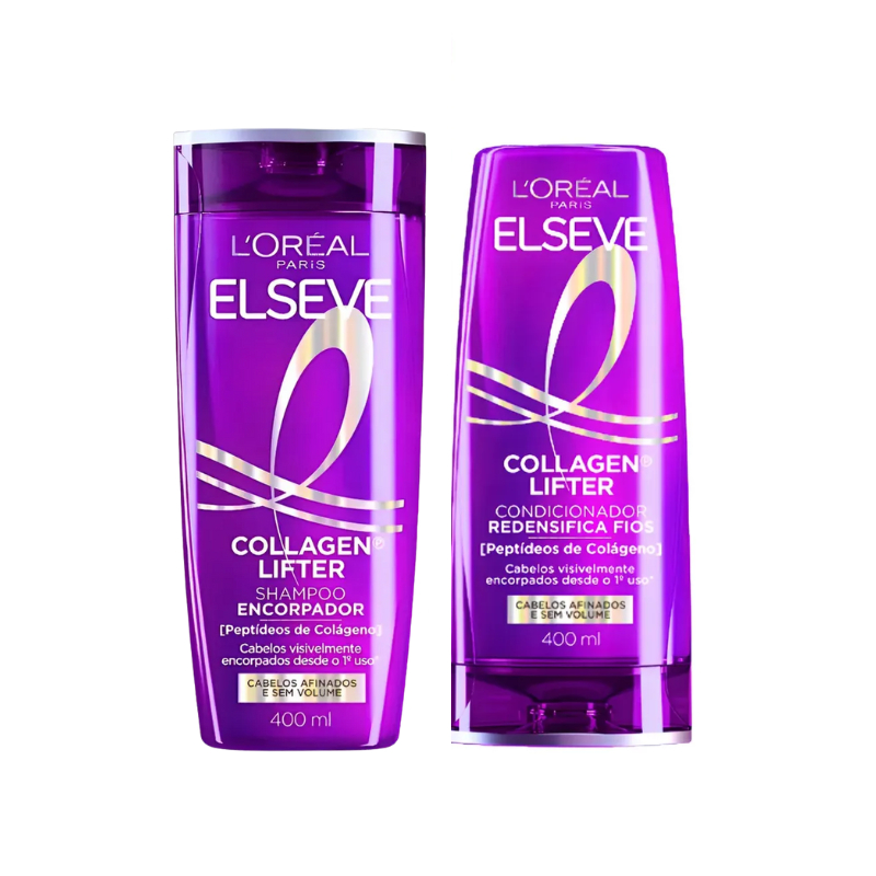 Kit Elseve Collagen Lifter Shampoo + Condicionador 400ml