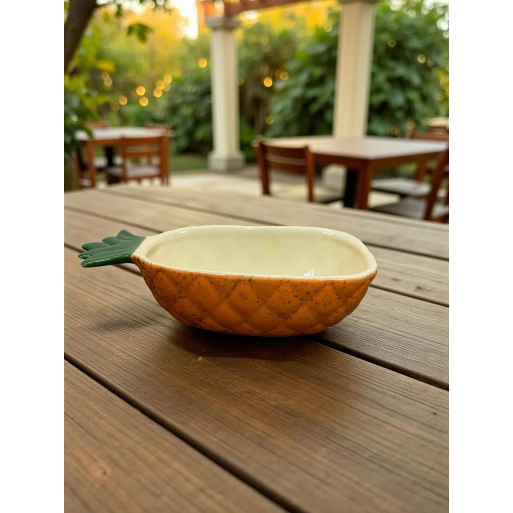Tigela de Cerâmica Abacaxi 2º LINHA Feito de Cerâmica em Oferta na Shopee