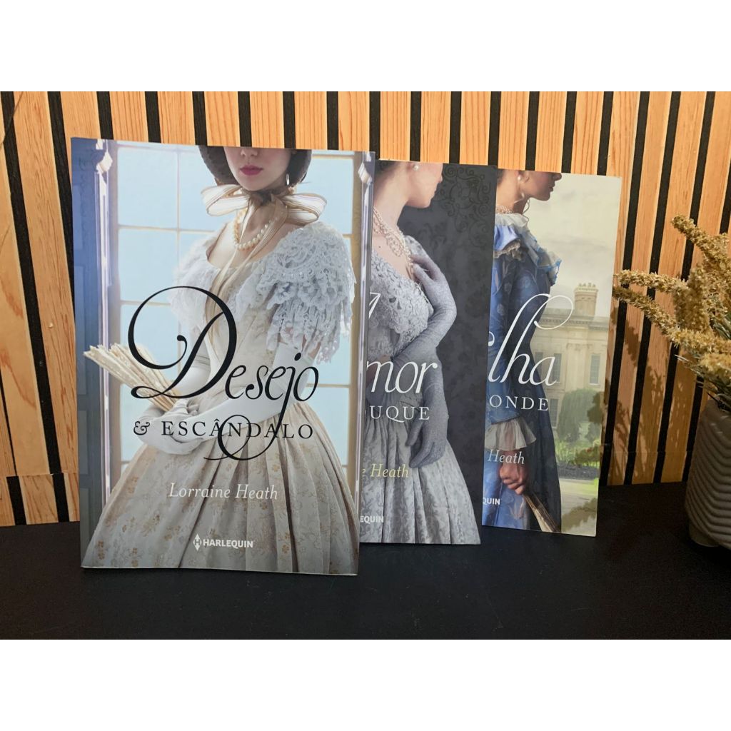 Kit 3 livros Irmãos Trewlove Lorraine Heath Desejo e escandalo, o amor de um duque e a filha do conde