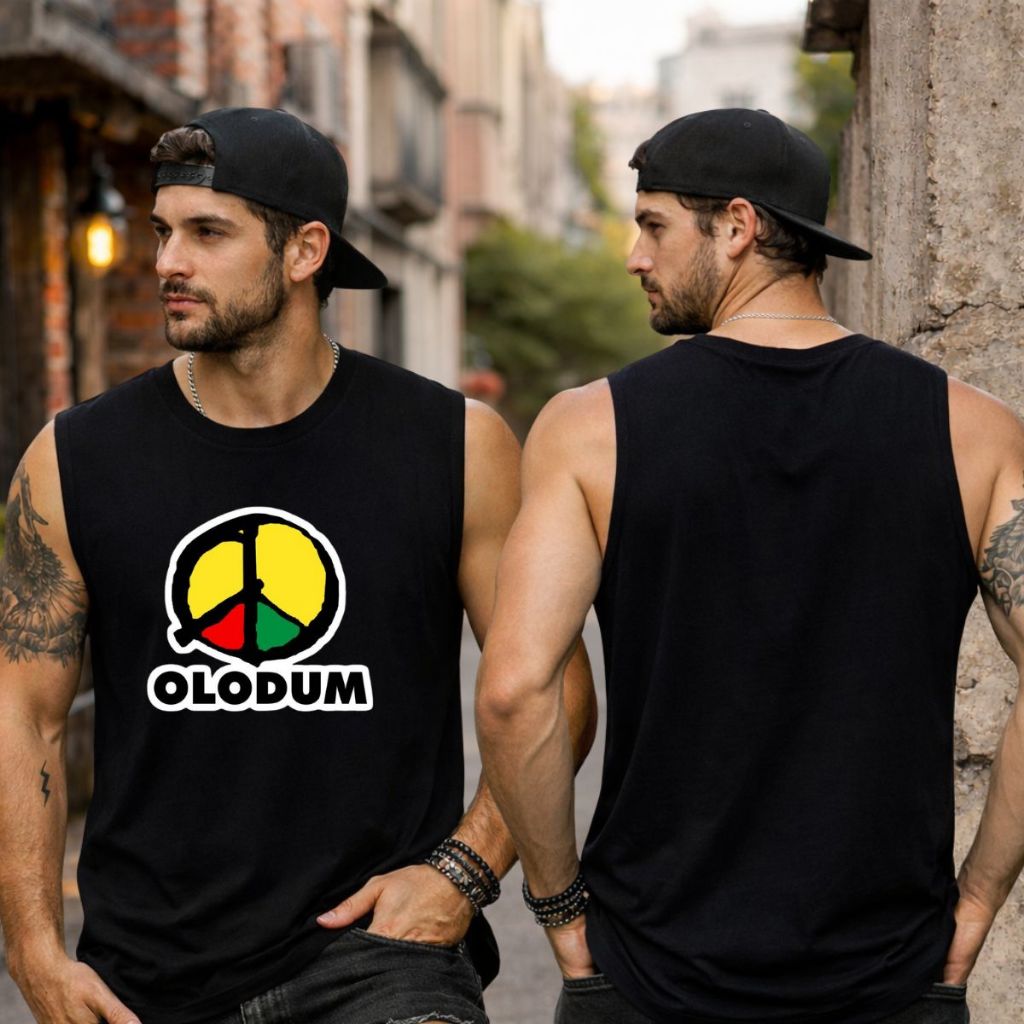 Camisa Regata Machão Cavada Olodum Masculina Academia