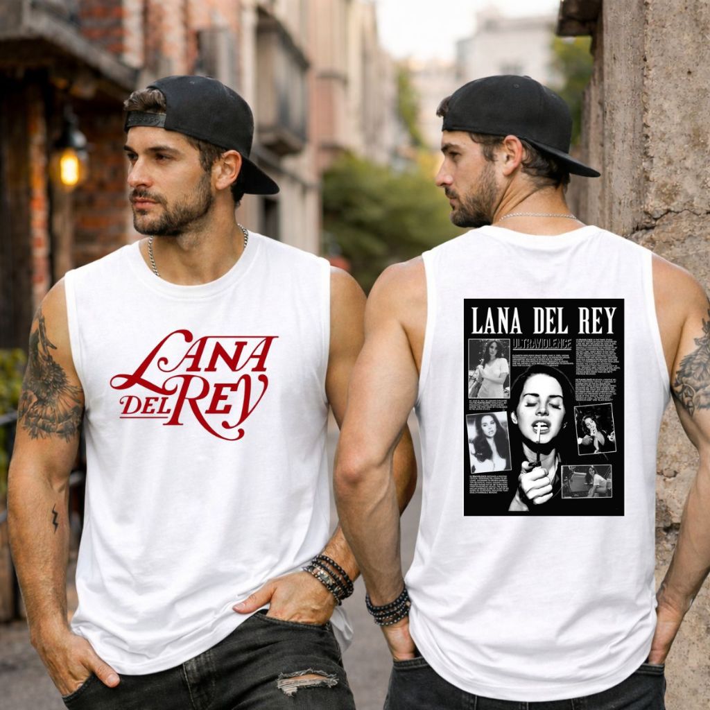 Camiseta Regata Machão Cavada Lana Del Rey Masculina Academia