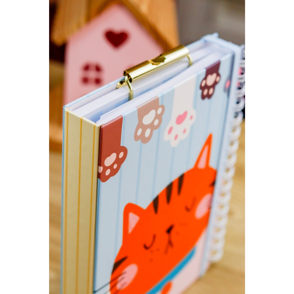 Caderno 2x1 com Wireo + Blocagem l com ou sem a Garra l
