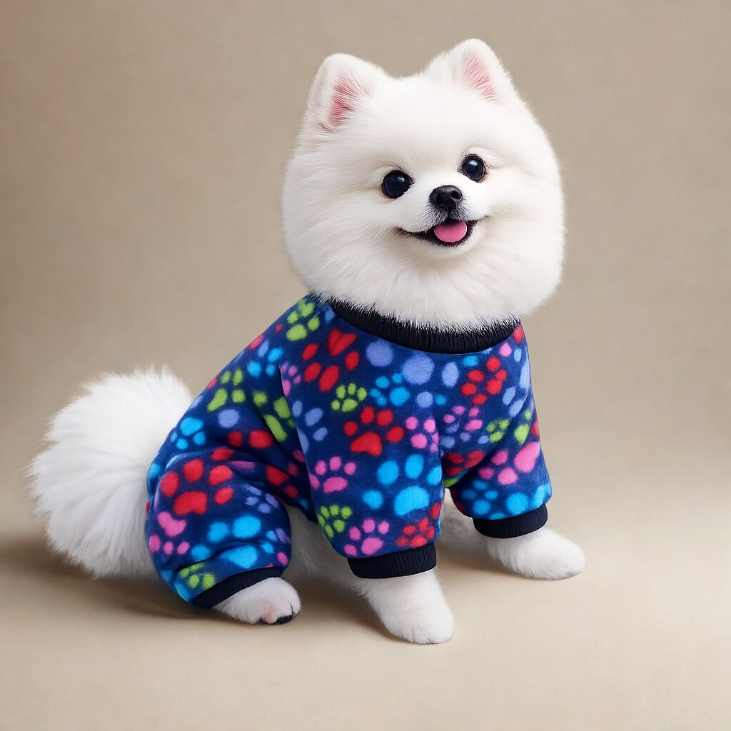 Roupa pet Soft macacão estampada, roupa de frio, roupinha gato cachorro, pijama roupa pet inverno