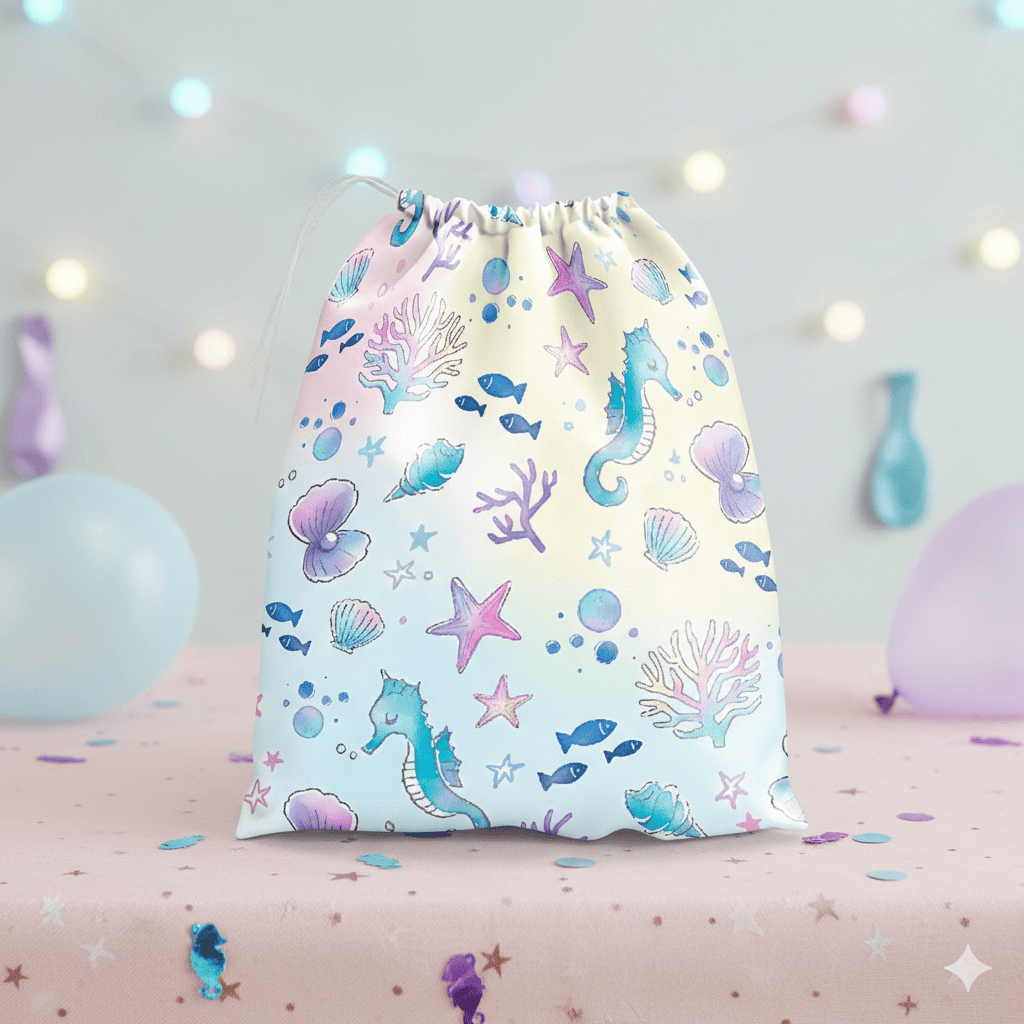 Saquinho Surpresa  17x25 Tema Fundo do Mar Encantador Infantil Ideal para Festas Decoradas Oferta em Oferta na Shopee