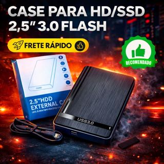 Case Hd Ssd Externo 2.5 Usb 3.0 Flash Plug Play 6Gbps Pc Notebook Ps4 Xbox One Alta velocidade em Oferta na Shopee