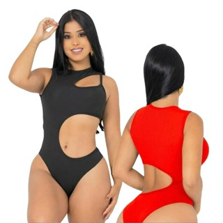 Kit Body  Feminino Moda Gringa  Malha Canelada Sem Bojo Malu em Oferta na Shopee