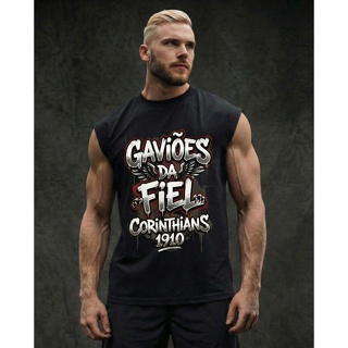 Regata Machão Masculina Gaviões da Fiel Corinthians 1910 em Oferta na Shopee