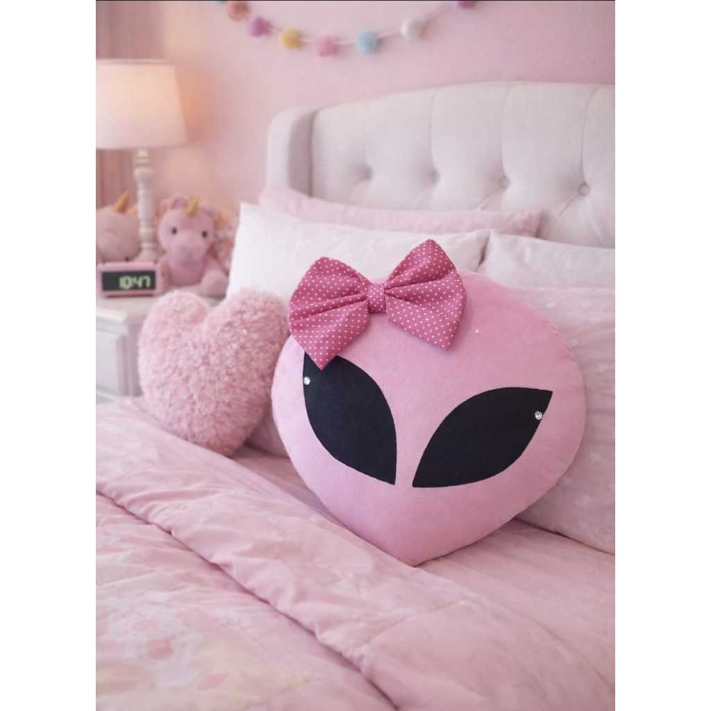Almofada Et de Pelúcia Almofada divertida Almofada decoração Cabeção ET Alien parabrisa