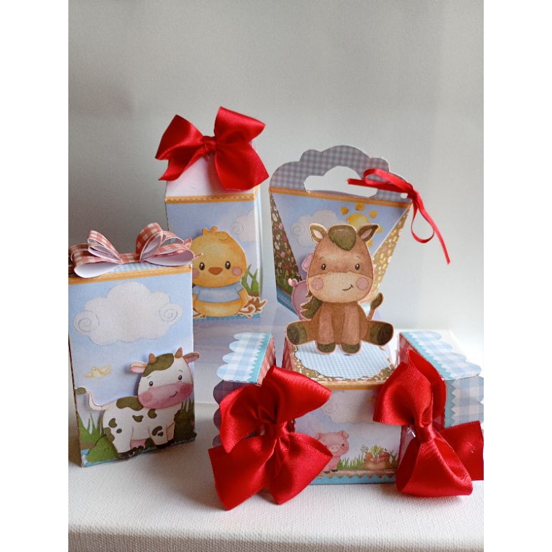 Kit caixinhas personalizadas Fazendinha / kit festa/ lembrancinha de aniversário/ personalizados para festa