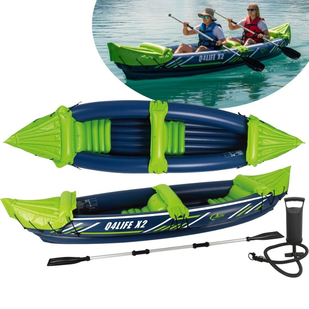Caiaque Inflável 2 Pessoas Com Kit Acessórios Importway em Oferta na Shopee