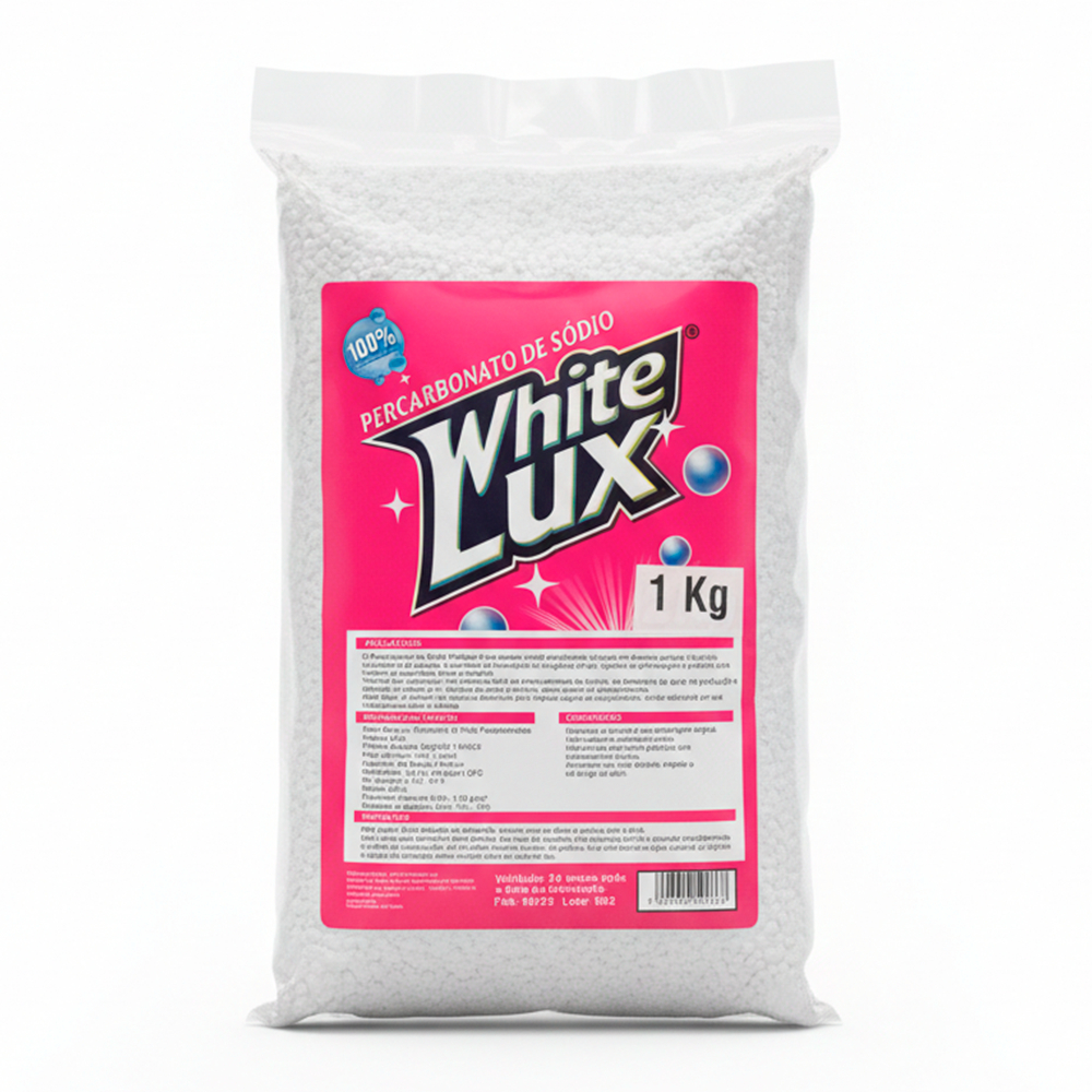 Percabonato de sódio Alvejante 1kg 100% Puro Granulado  Tira Manchas Sem Cloro, Roupas Brancas e Coloridas