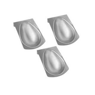 Kit Forma Ovos De Páscoa 250gr 3 Peças Alumínio Roldan em Oferta na Shopee